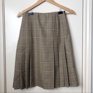 Brooks Brothers 100% wool plaid skirt